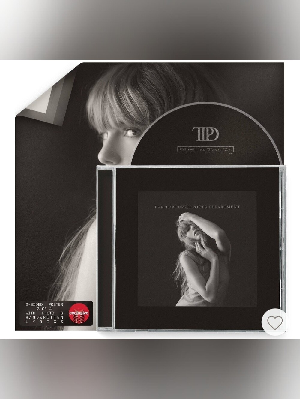 Taylor Swift - The Tortured Poets Department + Bonus Track "The Black Dog" (Targ